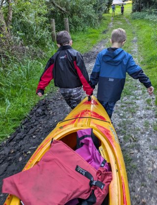 carrying boat