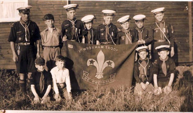 with flag