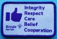 values
                              badge